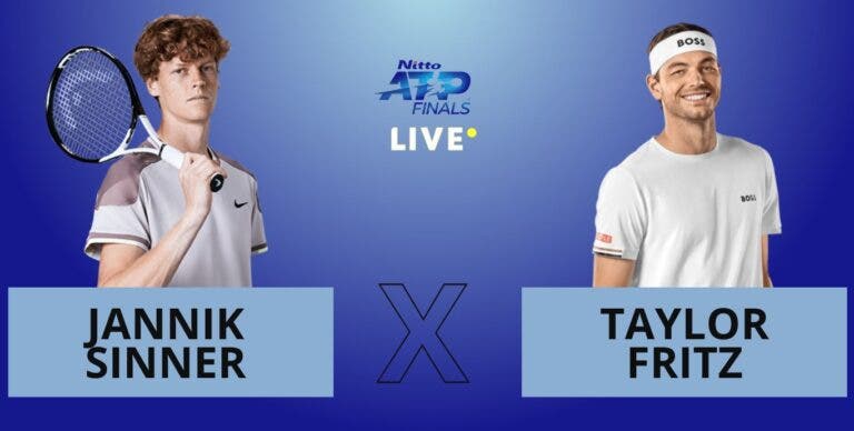 [AO VIVO] Acompanhe Sinner x Fritz no ATP Finals em tempo real