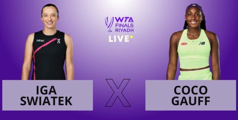 [AO VIVO] Acompanhe Swiatek x Gauff no WTA Finals em tempo real