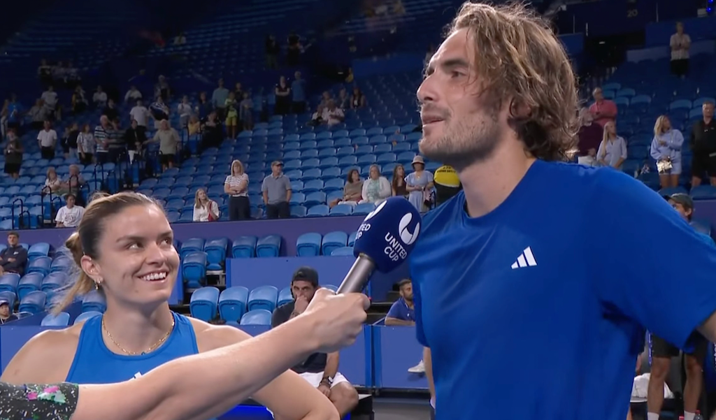 [VÍDEO] Sakkari e Tsitsipas revelam quais golpes não tirariam um do outro