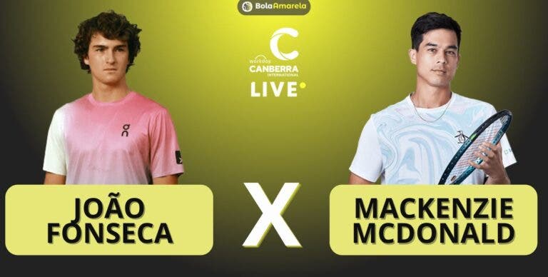 [AO VIVO] Acompanhe João Fonseca x McDonald em Camberra em tempo real