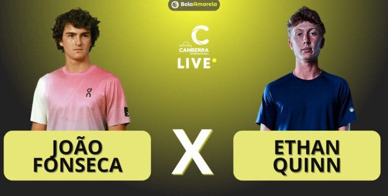 [AO VIVO] Acompanhe João Fonseca x Quinn na final de Camberra em tempo real