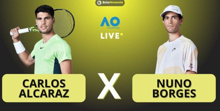 [AO VIVO] Acompanhe Alcaraz x Borges no Australian Open em tempo real