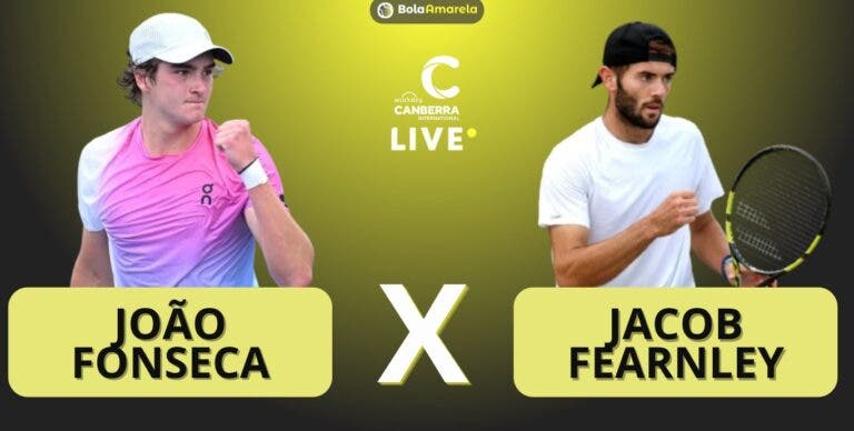 [AO VIVO] Acompanhe João Fonseca x Fearnley em Camberra em tempo real