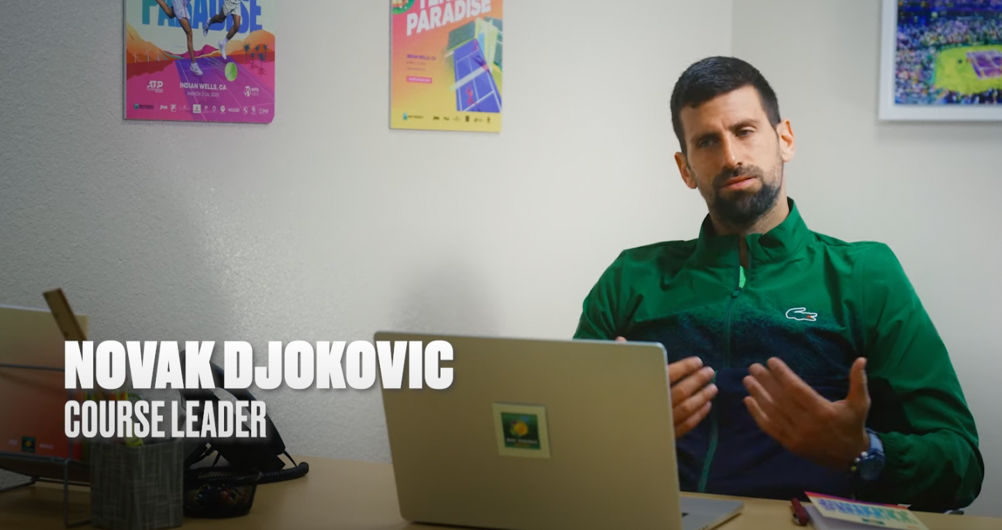 [VÍDEO] Djokovic lidera ‘curso’ muito especial com professores de luxo