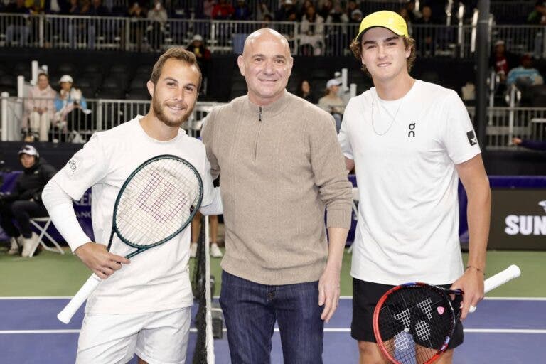 [VÍDEO] Agassi foi protagonista no sorteio do jogo de João Fonseca em Phoenix