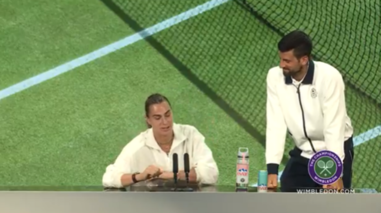 Sabalenka quer jogar pares com Djokovic: «Talvez joguemos no US Open»