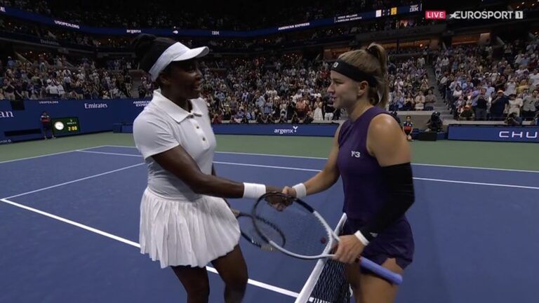 Muchova resiste a bela exibição de Venus Williams, Svitolina desilude no US Open