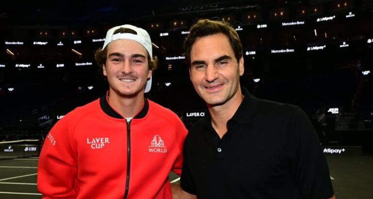 Aconteceu! João Fonseca conhece Roger Federer dias antes do início da Laver Cup