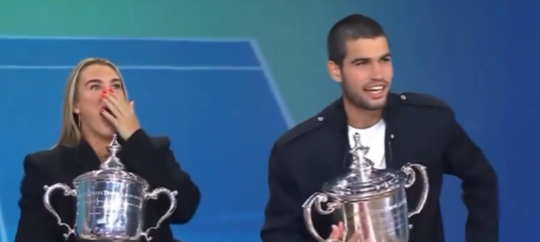 [VÍDEO] Sabalenka confundiu Alcaraz com… Sinner em pleno programa de televisão