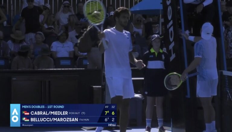 Francisco Cabral entra a ganhar no Australian Open