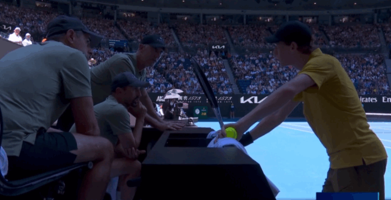 As incríveis palavras de Cahill para Sinner no momento em que mal conseguia andar em court