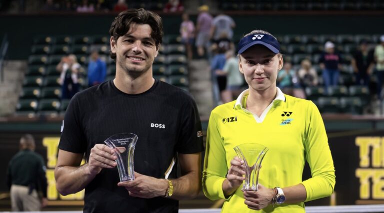 Fritz e Rybakina vencem o mini-torneio de pares mistos de Indian Wells pela segunda vez seguida